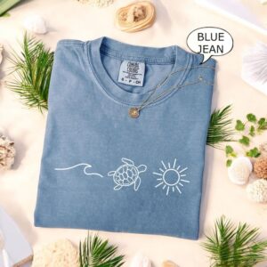 Ocean Turtle T-Shirt, Summer Beach Shirt