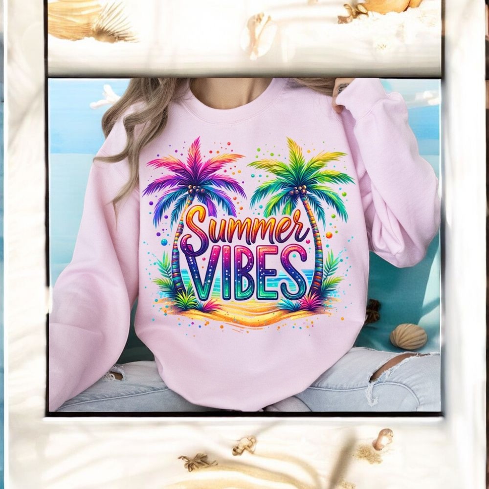 Summer Vibes Png, Tropical Beach Clipart