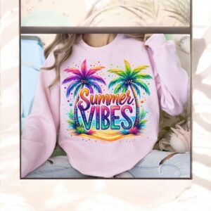 Summer Vibes PNG, Tropical Sublimation Design