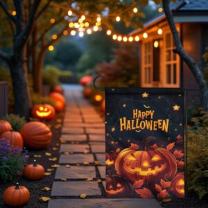 Halloween Garden Flag, Double-sided Porch Decor