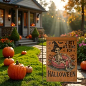 Halloween Garden Flag, Spooky Yard Decor