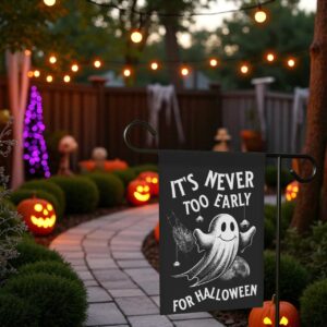 Halloween House Banner, Fall Yard Flag