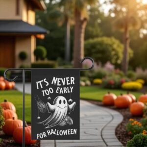 Halloween House Banner, Fall Yard Flag