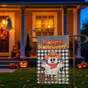 Happy Halloween Flag, Garden Flag Sublimation Design