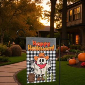 Happy Halloween Flag, Garden Flag Sublimation Design