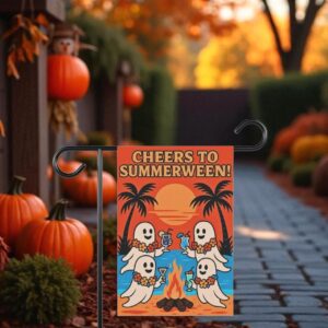 Summerween Garden Flag, Halloween Outdoor Decor