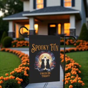 Summerween Garden Flag, Halloween Yard Decor