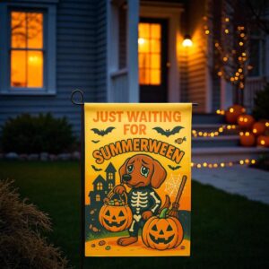 Summerween Garden Flag, Halloween Yard Decoration
