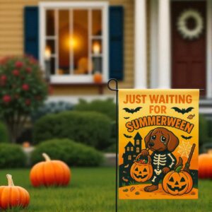 Summerween Garden Flag, Halloween Yard Decoration